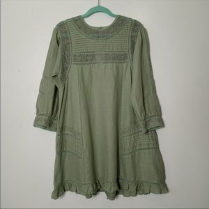 Free People Green Mini Dress